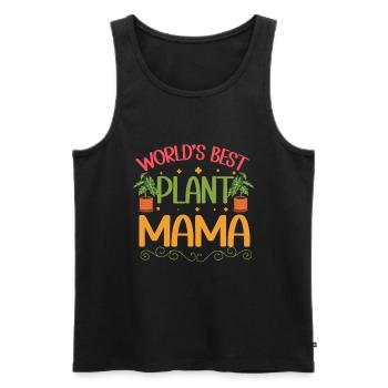 Plante Mère Mère Jardin Plantes Fleur - Débardeur bio Premium Homme - noir - Devant - Michal (187cm)