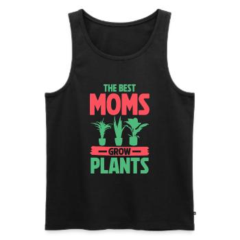 Plante Mère Mère Jardin Plantes Fleur - Débardeur bio Premium Homme - noir - Devant - Michal (187cm)
