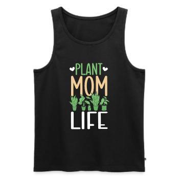 Plante Mère Mère Jardin Plantes Fleur - Débardeur bio Premium Homme - noir - Devant - Michal (187cm)