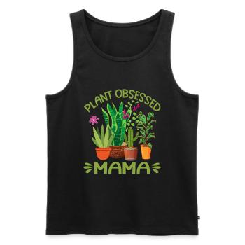 Plante Mère Mère Jardin Plantes Fleur - Débardeur bio Premium Homme - noir - Devant - Michal (187cm)
