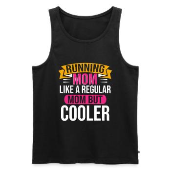 Running Mom Marathon Runner Jogging - Débardeur bio Premium Homme - noir - Devant - Michal (187cm)