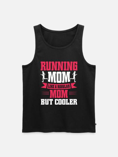 Running Mom Marathon Runner Jogging - Débardeur bio Premium Homme - noir