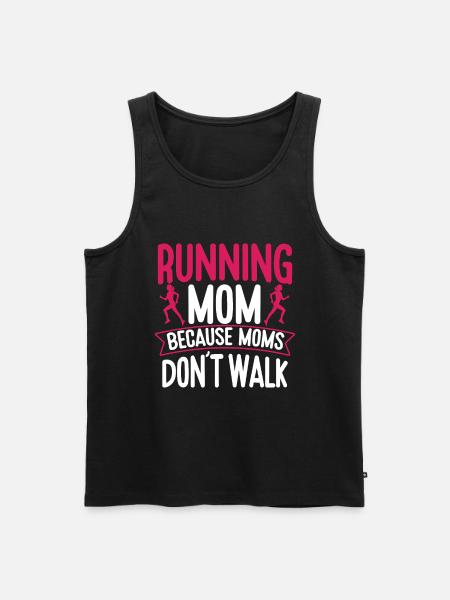 Running Mom Marathon Runner Jogging - Men's Premium Organic Tank Top - black