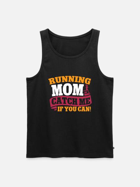 Running Mom Marathon Runner Jogging - Débardeur bio Premium Homme - noir