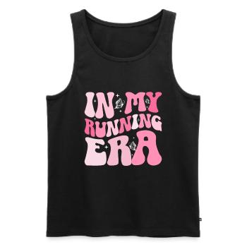 Runner Girls Running Cross Country Track Marathon - Männer Premium Bio Tank Top - Schwarz - Vorne - Michal (187cm)
