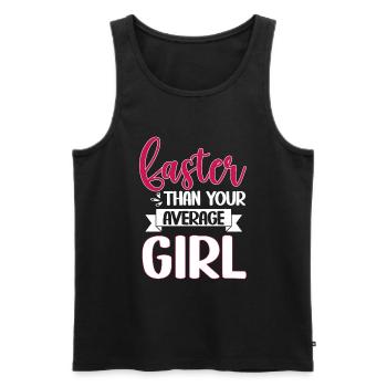 Runner Girls Running Cross Country Track Marathon - Männer Premium Bio Tank Top - Schwarz - Vorne - Michal (187cm)