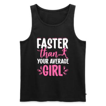 Runner Girls Running Cross Country Track Marathon - Männer Premium Bio Tank Top - Schwarz - Vorne - Michal (187cm)