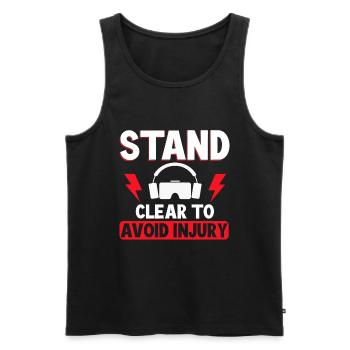 Virtual Reality VR Gamer Funnz - Männer Premium Bio Tank Top - Schwarz - Vorne - AI Model Male 178 light (178cm)