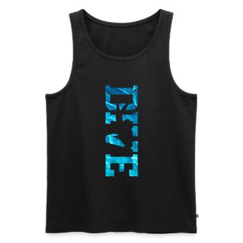 Diving Diver Ocean Lovers - Men's Premium Organic Tank Top - black - Front - AI Model Male 178 light (178cm)