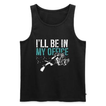 Diving Diver Ocean Lovers - Men's Premium Organic Tank Top - black - Front - AI Model Male 178 light (178cm)
