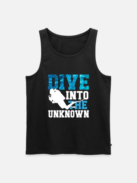 Diving Diver Ocean Lovers - Men's Premium Organic Tank Top - black
