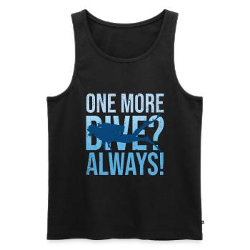 Diving Diver Ocean Lovers - Men's Premium Organic Tank Top - black - Front - AI Model Male 178 light (178cm)