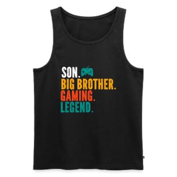 Big Brother Video Gamer New Brother Gaming - Débardeur bio Premium Homme - noir - Devant - Michal (187cm)
