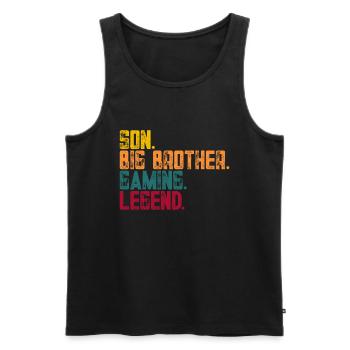 Big Brother Video Gamer New Brother Gaming - Débardeur bio Premium Homme - noir - Devant - Michal (187cm)
