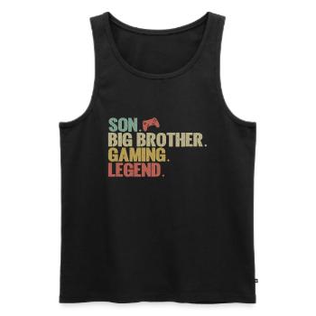 Big Brother Video Gamer New Brother Gaming - Débardeur bio Premium Homme - noir - Devant - Michal (187cm)