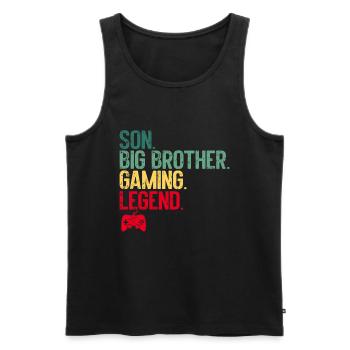 Big Brother Video Gamer New Brother Gaming - Débardeur bio Premium Homme - noir - Devant - Michal (187cm)