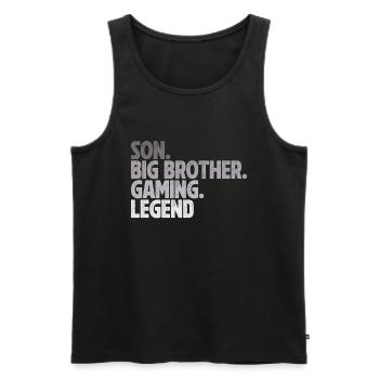Big Brother Video Gamer New Brother Gaming - Débardeur bio Premium Homme - noir - Devant - Michal (187cm)