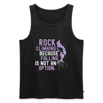 Klettern Mountain Boulder Climble Climber - Männer Premium Bio Tank Top - Schwarz - Vorne - Michal (187cm)