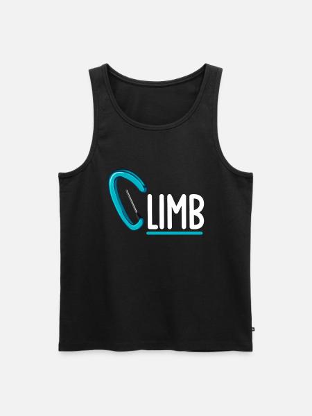 Klettern Mountain Boulder Climble Climber - Männer Premium Bio Tank Top - Schwarz