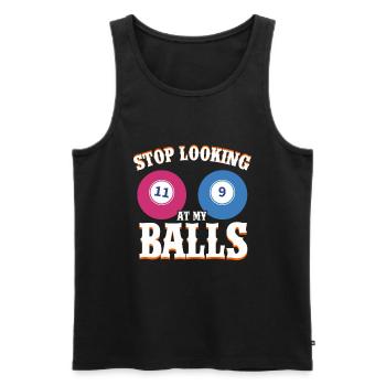 Bingo Caller Bingo Player Gambling Lottery - Men's Premium Organic Tank Top - black - Front - AI Model Male 178 light (178cm)