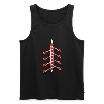 Rowboot Der Crew Boot Rowboot Rower Rowes Rower - Männer Premium Bio Tank Top - Schwarz - Vorne - AI Model Male 178 light (178cm)