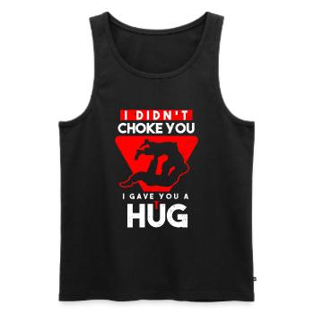 Jiu Jitsu Brésilien BJJ MMA Grappling - Débardeur bio Premium Homme - noir - Devant - AI Model Male 178 light (178cm)