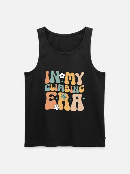 Rock Climber Climbing Mountain - Men's Premium Organic Tank Top - black