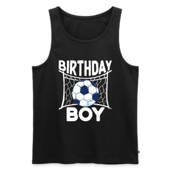Geburtstagsbuldenfußballspieler Bday Team Party - Männer Premium Bio Tank Top - Schwarz - Vorne - Michal (187cm)