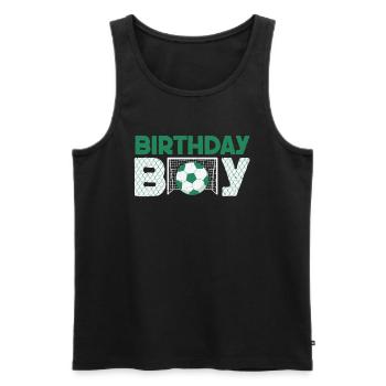 Geburtstagsbuldenfußballspieler Bday Team Party - Männer Premium Bio Tank Top - Schwarz - Vorne - Michal (187cm)
