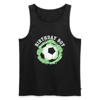 Geburtstagsbuldenfußballspieler Bday Team Party - Männer Premium Bio Tank Top - Schwarz - Vorne - Michal (187cm)