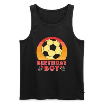 Geburtstagsbuldenfußballspieler Bday Team Party - Männer Premium Bio Tank Top - Schwarz - Vorne - Michal (187cm)