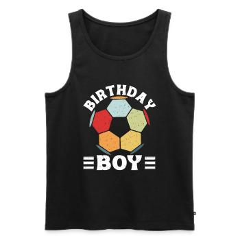 Geburtstagsbuldenfußballspieler Bday Team Party - Männer Premium Bio Tank Top - Schwarz - Vorne - Michal (187cm)