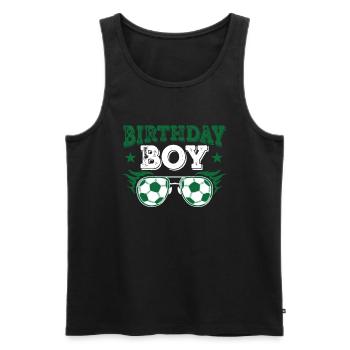 Geburtstagsbuldenfußballspieler Bday Team Party - Männer Premium Bio Tank Top - Schwarz - Vorne - Michal (187cm)