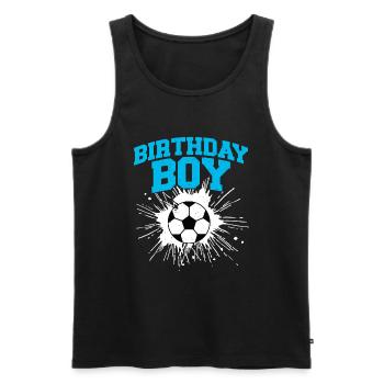 Geburtstagsbuldenfußballspieler Bday Team Party - Männer Premium Bio Tank Top - Schwarz - Vorne - Michal (187cm)