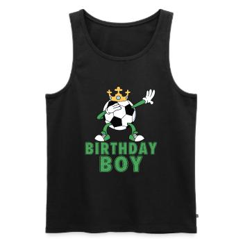 Geburtstagsbuldenfußballspieler Bday Team Party - Männer Premium Bio Tank Top - Schwarz - Vorne - Michal (187cm)