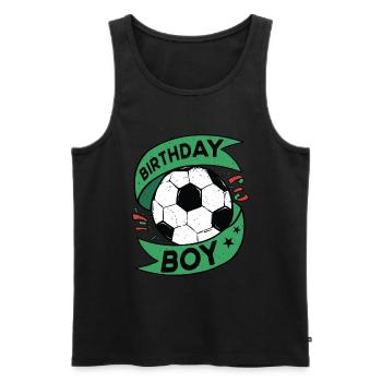 Geburtstagsbuldenfußballspieler Bday Team Party - Männer Premium Bio Tank Top - Schwarz - Vorne - Michal (187cm)