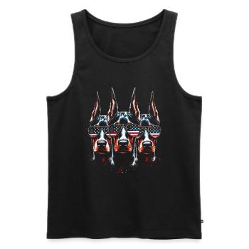 Doberman Pinscher Doberman Lover Dog Owner - Men's Premium Organic Tank Top - black - Front - AI Model Male 178 light (178cm)