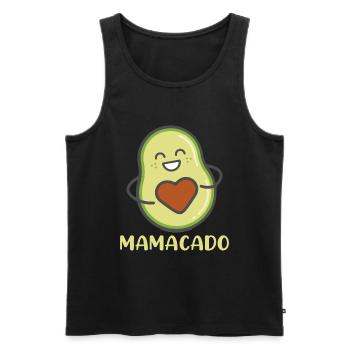 Avocat Maman Mamacado Maman Enceinte - Débardeur bio Premium Homme - noir - Devant - Michal (187cm)