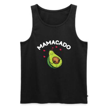 Avocat Maman Mamacado Maman Enceinte - Débardeur bio Premium Homme - noir - Devant - Michal (187cm)