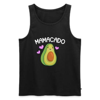 Avocat Maman Mamacado Maman Enceinte - Débardeur bio Premium Homme - noir - Devant - Michal (187cm)