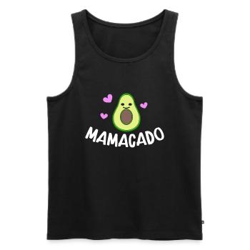 Avocat Maman Mamacado Maman Enceinte - Débardeur bio Premium Homme - noir - Devant - Michal (187cm)