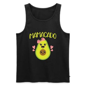 Avocat Maman Mamacado Maman Enceinte - Débardeur bio Premium Homme - noir - Devant - Michal (187cm)