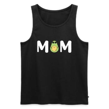 Avocat Maman Mamacado Maman Enceinte - Débardeur bio Premium Homme - noir - Devant - Michal (187cm)