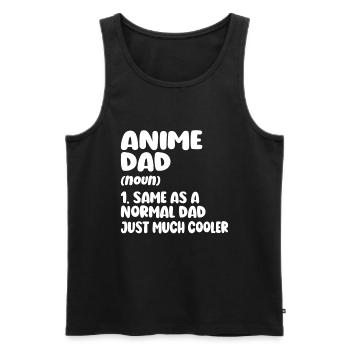 Papa Anime Comme Un Papa Ordinaire Otaku Manga Japonais - Débardeur bio Premium Homme - noir - Devant - Michal (187cm)