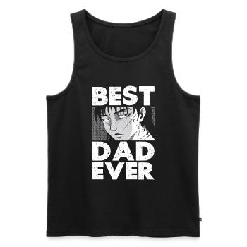 Papa Anime Comme Un Papa Ordinaire Otaku Manga Japonais - Débardeur bio Premium Homme - noir - Devant - Michal (187cm)
