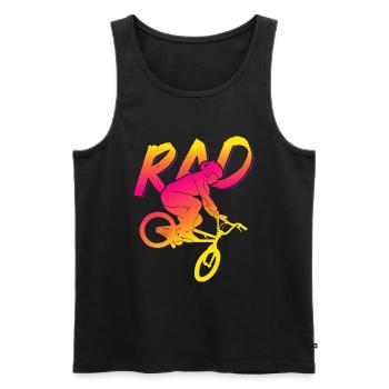 BMX Rider Fille Vélo Vélo Stunt Racing Enfants - Débardeur bio Premium Homme - noir - Devant - Michal (187cm)