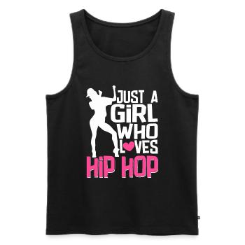 Danseurs HipHop Breakdance Hip Hop Années 80 90 - Débardeur bio Premium Homme - noir - Devant - Michal (187cm)