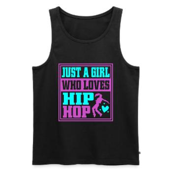 Danseurs HipHop Breakdance Hip Hop Années 80 90 - Débardeur bio Premium Homme - noir - Devant - Michal (187cm)