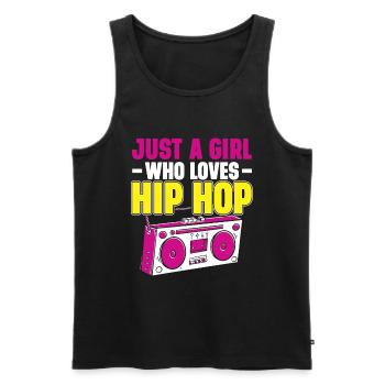 Danseurs HipHop Breakdance Hip Hop Années 80 90 - Débardeur bio Premium Homme - noir - Devant - Michal (187cm)