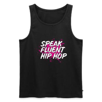 Danseurs HipHop Breakdance Hip Hop Années 80 90 - Débardeur bio Premium Homme - noir - Devant - Michal (187cm)